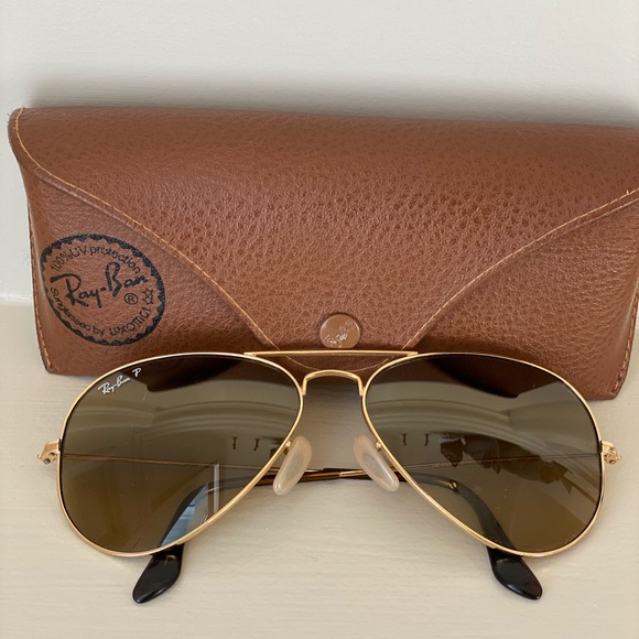 Ray-Ban Polarized Aviator Sunglasses main image 4